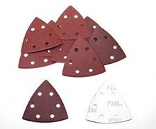 50 Feuilles Delta Abrasif Triangulaire 93x93x93 MM Grain 80 Papier Ponceuse