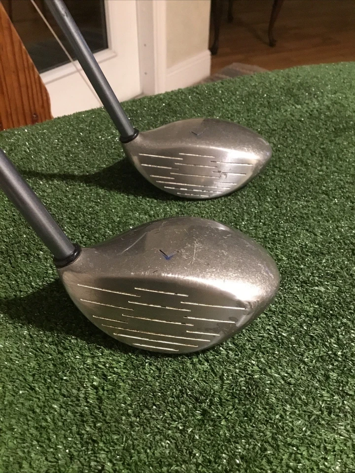 Callaway Left Handed Great Big Bertha Hawkeye Woods Set 5W & 7W Regular Graphite - Image 3 of 4