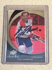 Guy Lafleur 2007-08 Sweet Shot Hockey Signed With COA