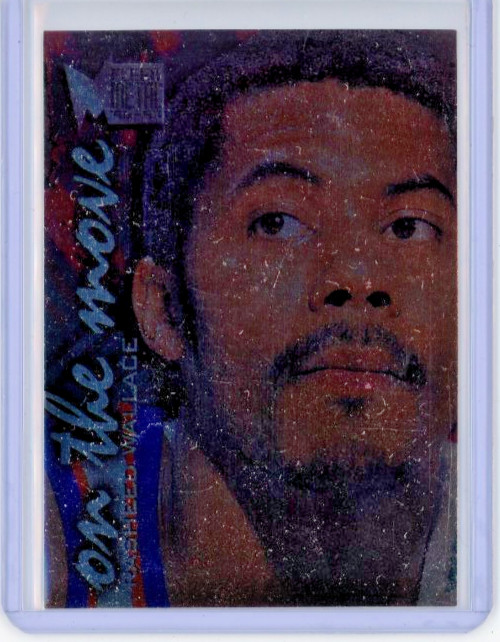 1996-97 Fleer Metal On the Move #122 Rasheed Wallace - Portland - MINT
