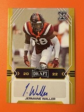 2022 Leaf Draft Jermaine Waller RC AUTO Gold SP #BA-JW2 Detroit Lions 🔥🔥