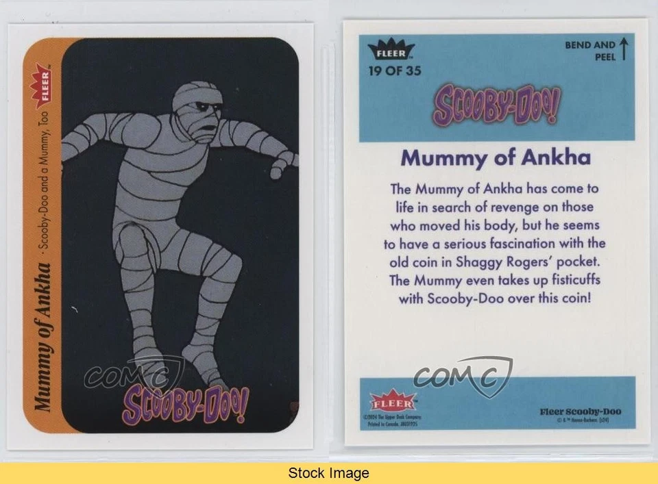 2024 Fleer Scooby Doo 1986-87 Basketball All-Star Stickers Mummy of Ankha READ - Image 3 of 3