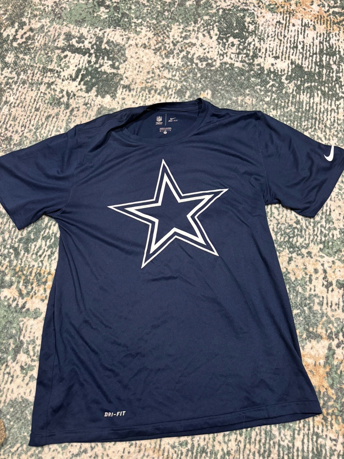 NFL Dallas Cowboys Nike Tee Dri Fit T-shirt Navy Blue Adult Unisex Medium