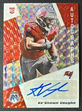 2020 Panini Mosaic Ke Shawn Vaughn #RA28 Rookie Auto Choice Prizm Fusion Red RC