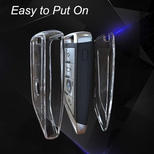 for BMW Key Fob Cover Clear 2 Pack, Premium Soft TPU Full Protection Fob Case - Afbeelding 7 van 7