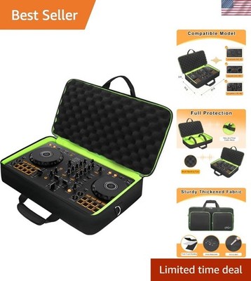 Fashionable Padded DJ Controller Case with Lockable Zippers - Medium Size