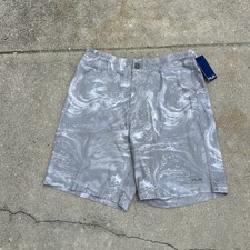 Huk Performance Fishing Pursuit Stone Shore Boardshort Shorts Mens 32 Gray NWT