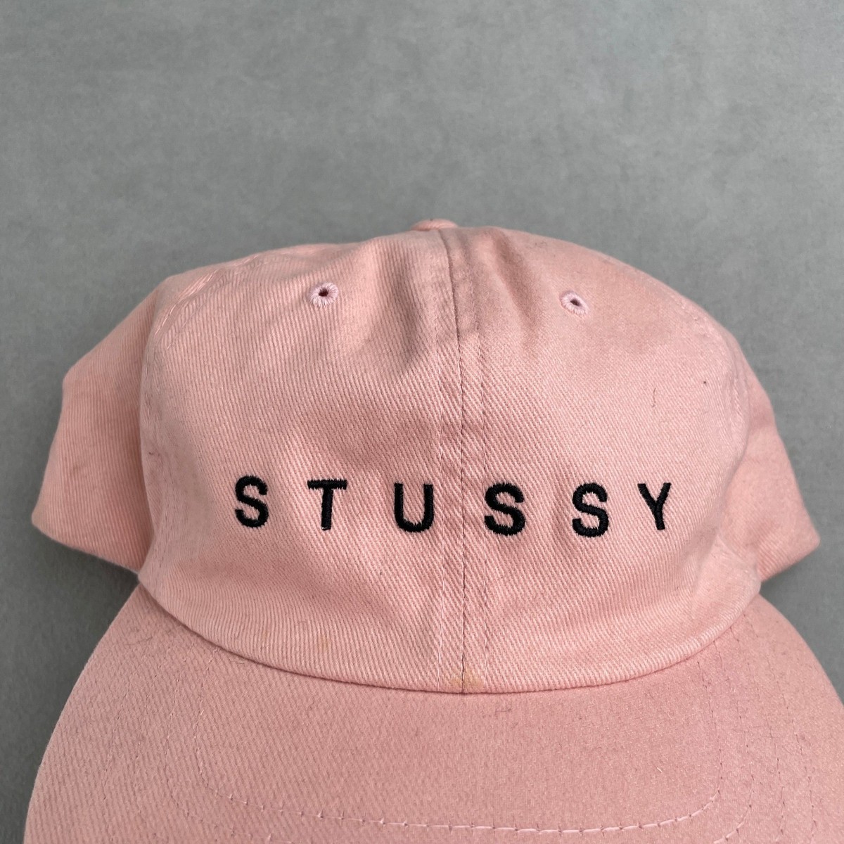 Stussy Pink Cotton Blend Baseball Cap OSFA Adjustable Strap