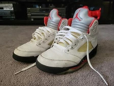 Air Jordan 5 Retro Fire Red (2019) DA1911-102 Men's Size 8 *BEATERS*
