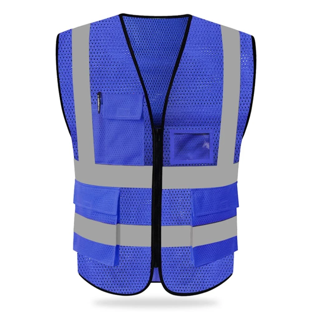 HYCOPROT High Visibility Mesh Safety Reflective Vest with X-Large, Blue - product detail image 1