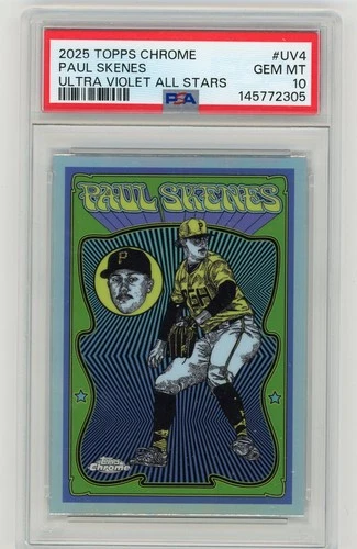 2025 Topps Chrome Paul Skenes Ultra Violet All Stars PSA 10 #UV4 Pirates