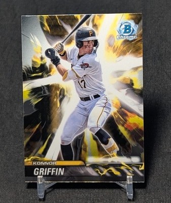 Konnor Griffin Plasma Power Chrome Rookie 2024 Bowman Draft Card #PP-10 Pirates