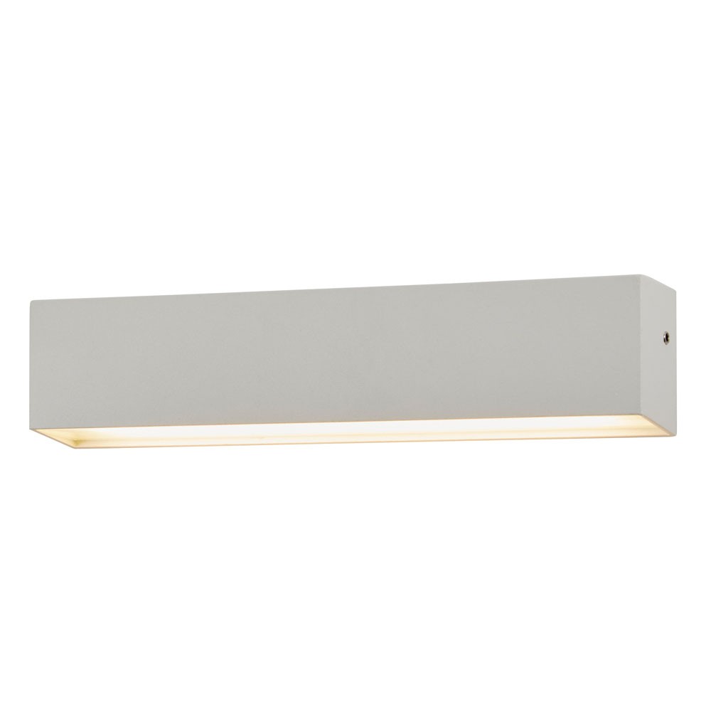 Litecraft Edgar Wall Light Linear Outdoor IP54 9W LED Fitting - White Clearance