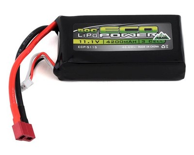 ECP-5115 EcoPower ''Trail'' 3S Shorty 50C LiPo Battery (11.1V/4200mAh) (w/T-Style