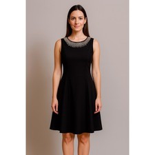 Alfani Embellished Little Black Dress Size 8 Glam Modern Classic Cocktail formal