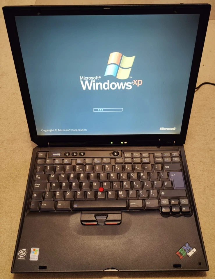 Vintage IBM ThinkPad 2684 R40e - 2GHz Celeron 26GB HDD 256MB RAM Win XP - Tested - Image 2 of 4