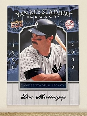 DON MATTINGLY 2008 UPPER DECK YANKEES STADIUM LEGACY CARD, NEW YORK YANKEES #70