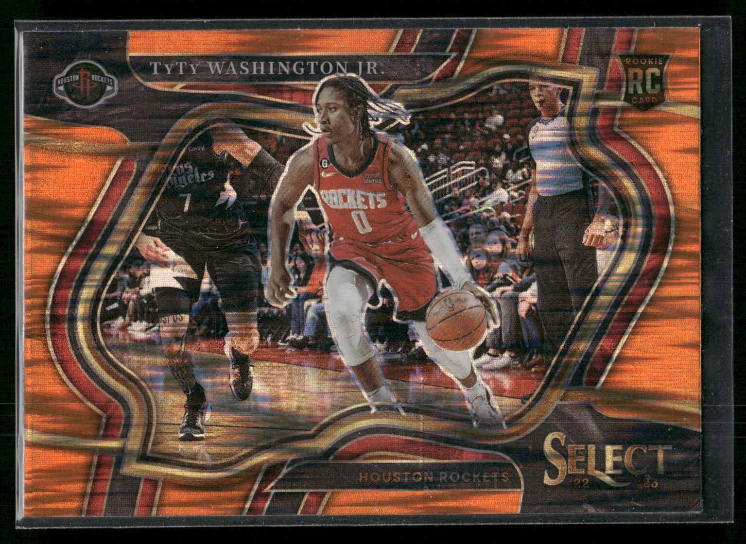 #269 TyTy Washington Jr. 2022-23 Panini Select Rookie Orange Flash Prizms