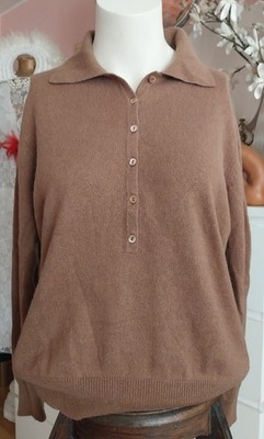 Appellrath- Cüpper Pullover mit Polokragen Kaschmir und Seide Gr. M