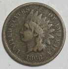 1868 Indian Head Cent Penny (env511)