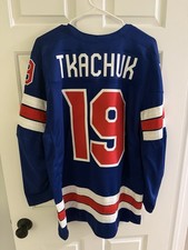 AUTHENTIC Nike USA Hockey 2026 Winter Olympics Jersey Blue M. Tkachuk 19, Size L