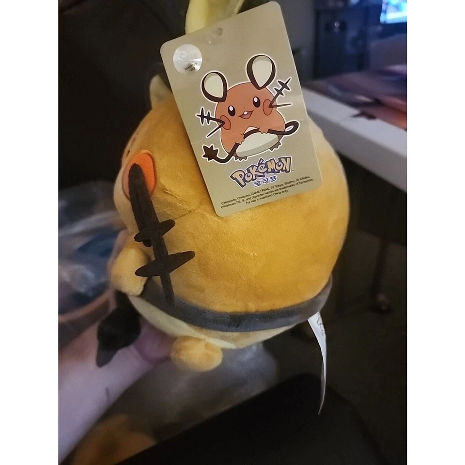 Juguete suave de peluche Dedenne Pokemon 10 pulgadas nuevo con etiquetas A1 excelente nuevo monstruo de bolsillo Foto 2 de 4