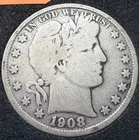1908-D Barber Half Dollar