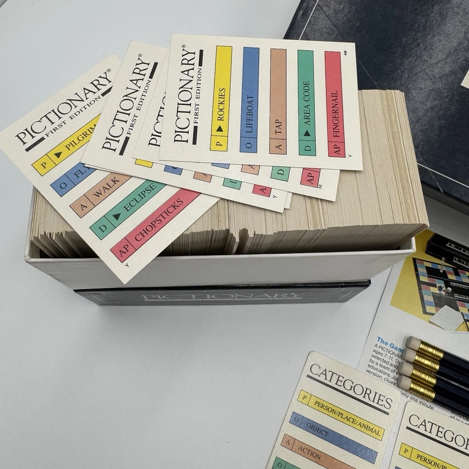 Vintage 1985 Pictionary First Edition The Game of Quick Draw Collectible Gift - Image 3 of 4