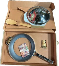 Our Place Titanium Always Pan Pro Chrome  2.8QT / 2.7L 4pc Includes Brush