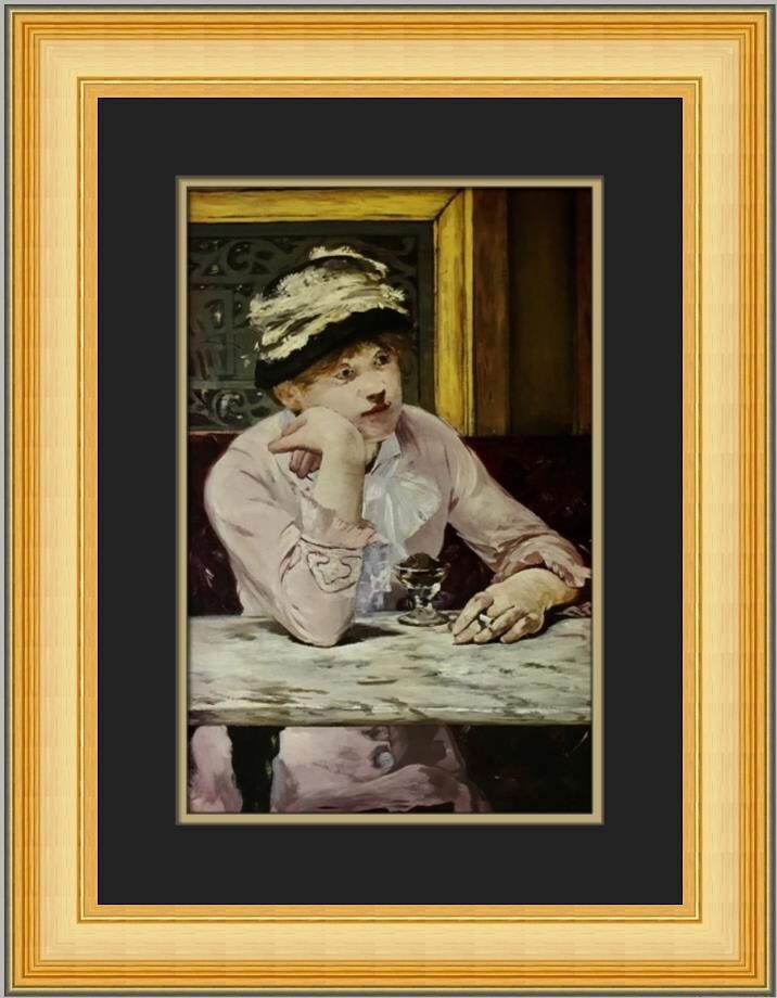 値下げしました！EDOUARD MANET 複製画 Edouard Manet The Plum Custom Framed Print | eBay
