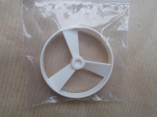 1X NEW LEGO WHITE 50899 BIONICLE RHOTUKA SPINNER +CODE ROTOR W/RING 3-LEAVD DISC - Afbeelding 1 van 3