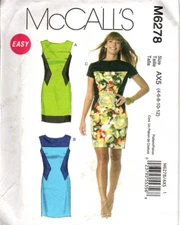 McCall's M7928 Misses 4 to 12 Easy Lined Fitted Dress Uncut Pattern