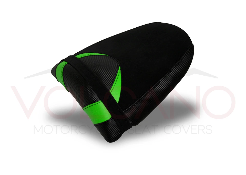 Capa de assento FIT KAWASAKI Z750 Z1000 2003-2006 design vulcão VERDE A antiderrapante - Imagem 4 de 4