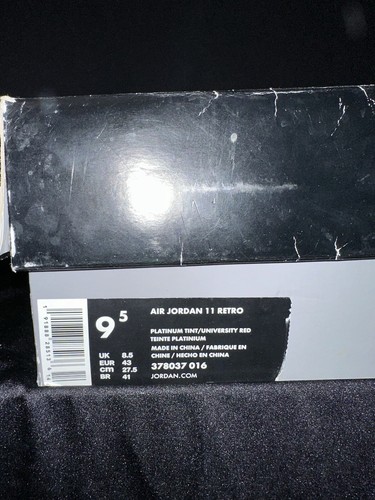 Jordan 11 tinta platino uomo taglia 9,5 (378037 016) - Foto 7 di 7
