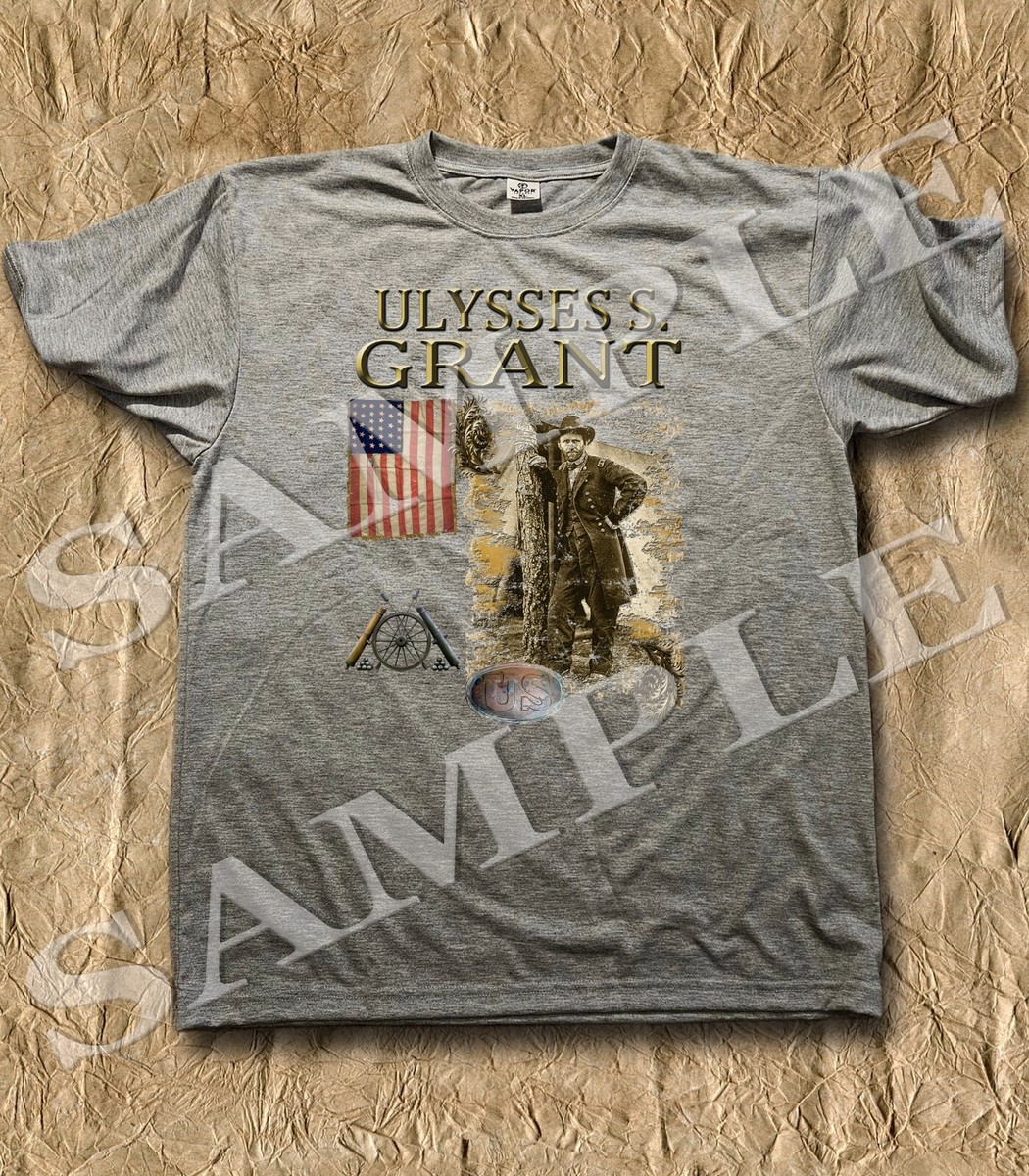 Ulysses S. Grant, Union Army ash color American Civil War themed t 
