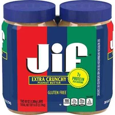 Jif Extra Crunchy Peanut Butter (48 oz., 2 pk.)