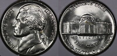 1976 D Jefferson Nickel Choice BU! | eBay