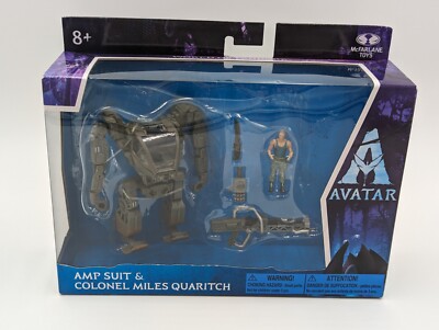 Avatar 2 - Amp Suit & Colonel Miles Quaritch Figures - Way of The Water Pandora