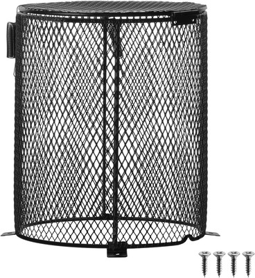 Reptile Heater Guard Heat Protector Anti-Scald Cover Mesh Cage, Heating Lamp Lam