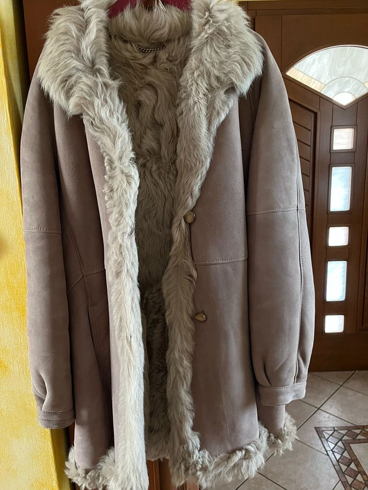 Montone SHEARLING donna originale in pelle - usato Taglia 44 - Immagine 2 di 4