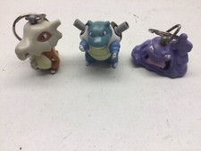1999 Pok mon Nintendo Burger King Squirt Toy And Key Chain Lot