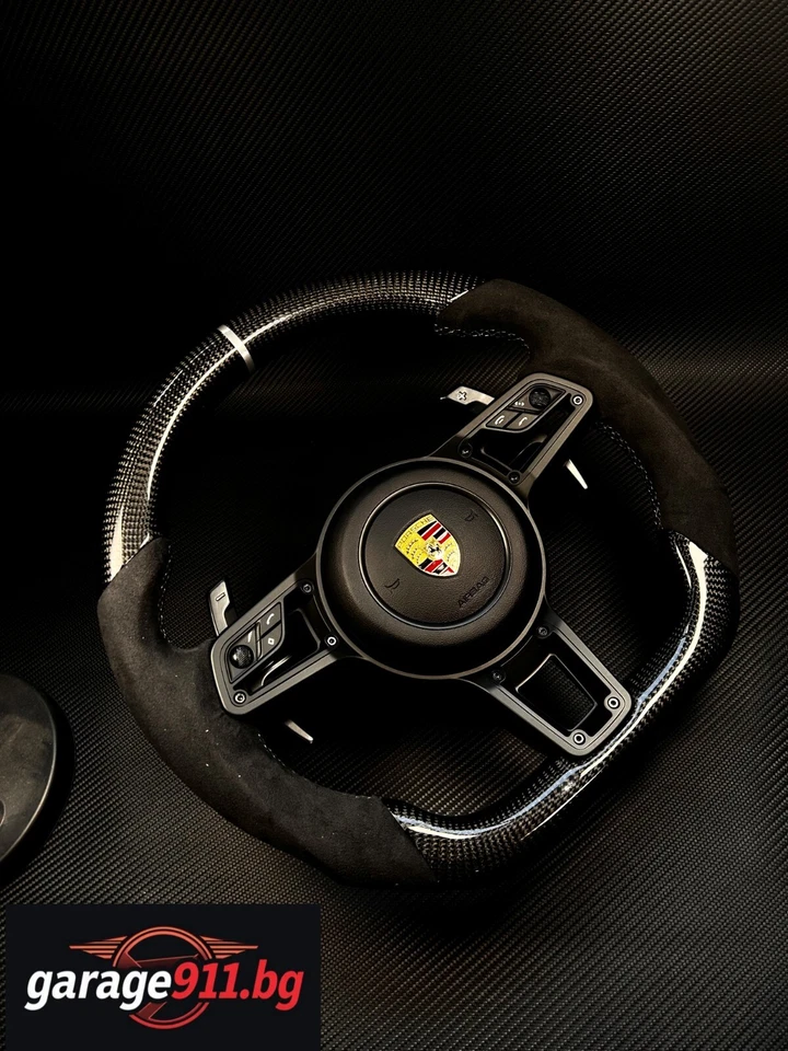 Volante inferior plano Porsche GT3 Cayman Boxter 991 997 970 987 981 958 95B Foto 3 de 4