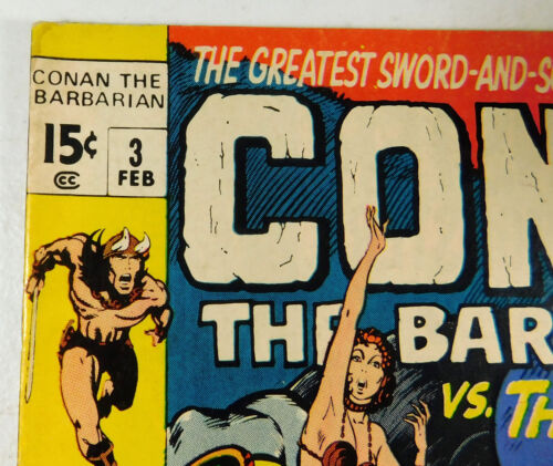 Vintage 1970 Conan Il Barbaro #3 Feb Il Dio Grigio Grimo Marvel Fumetto - Foto 3 di 12