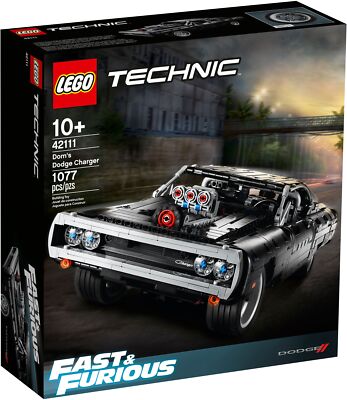 ＆bio LEGO TECHNIC : Fast & Furious Dom's Dodge Charger (42111) Retired