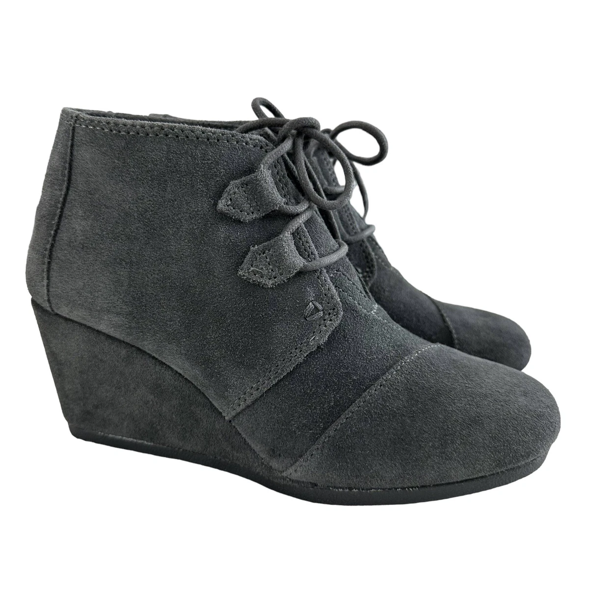 Toms desert wedge grey sale