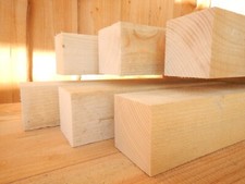 5x FICHTE KANTHOLZ BALKEN PFOSTEN HOLZ BAUHOLZ KONSTRUKTIONSHOLZ 12x12cm x 50cm