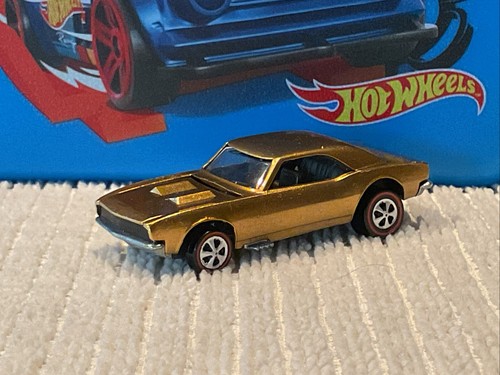 Hot Wheels Redlines 1968 Custom Camaro Gold Tabbed Base USA! - Bild 2 von 9