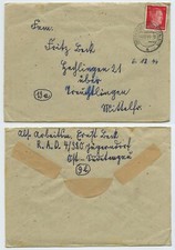 112517 - Brief - J&auml;gerndorf 1.12.1944 nach Treuchtlingen - mit Inhalt