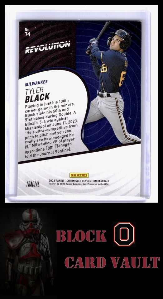 2023 Panini Chronicles - Revolution Galactic #74 Tyler Black - Image 2 of 2