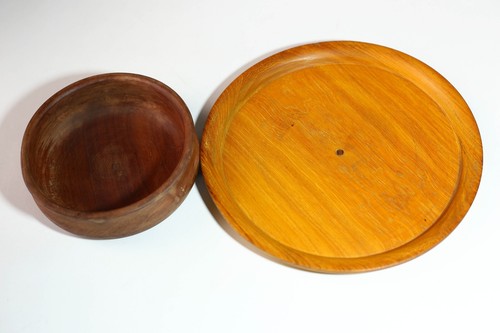 Stammes Holzschale Dekor - Handgefertigte afrikanische Skulptur für Regal oder Tisch - 1230 - Bild 13 von 24